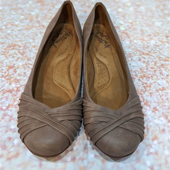 Natural Soul Shoes - Naturalizer* Natural Soul Girly Twist Brown Flats